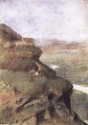 Edgar Degas Landscape with Rocky Cliffs USA oil painting artist